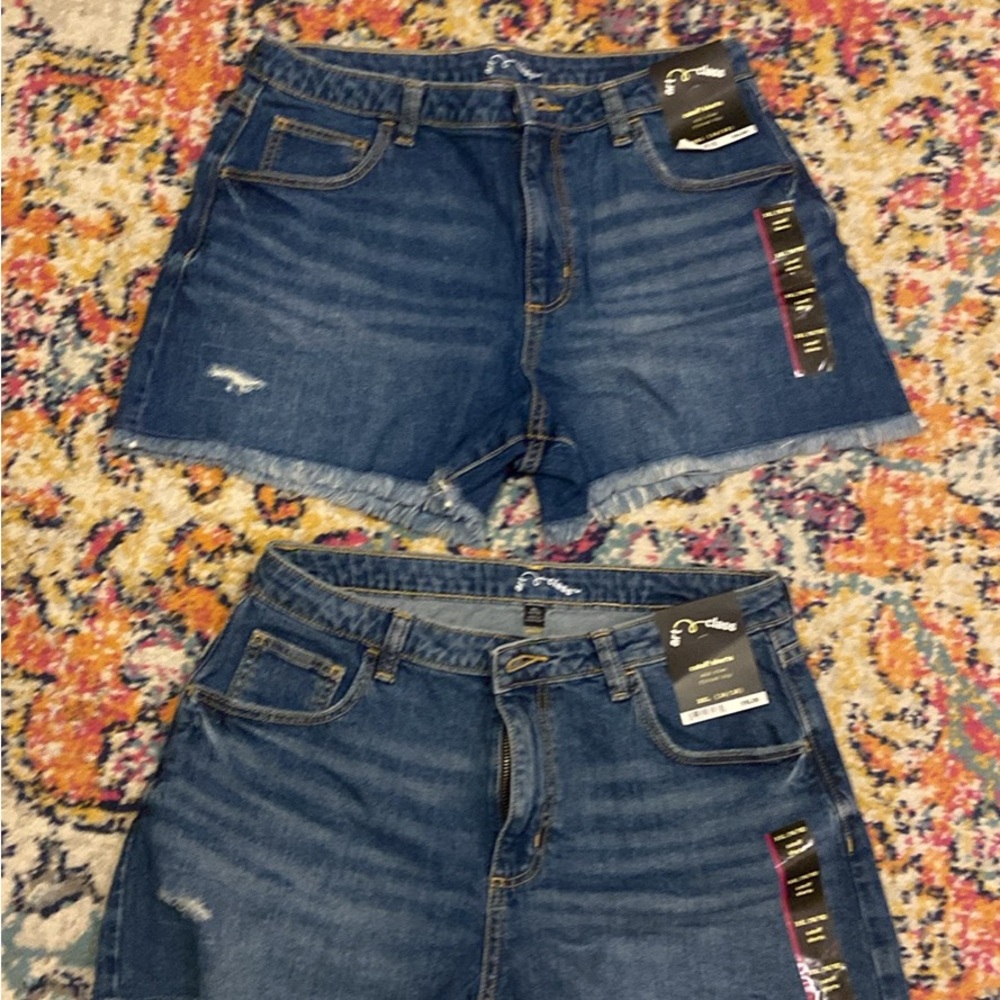Faded Glory Deep Blue Denim Shorts